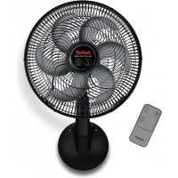 Tefal Silence Force Wall Fan with Remote Control, 16 Inch, 3 Speeds, Black - VG4151EE