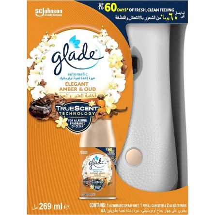 Glade Automatic Spray 3 in 1 Luxury Amber & Oud - 269 ml