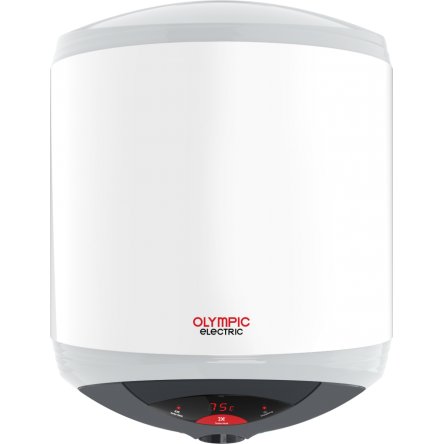Olympic Electric Hero Turbo Digital Electric Water Heater, 30 Liters, White