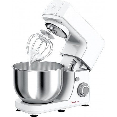 Moulinex Masterchef Essential Kitchen Machine, ‎4.8 Liter, 800 watt, White