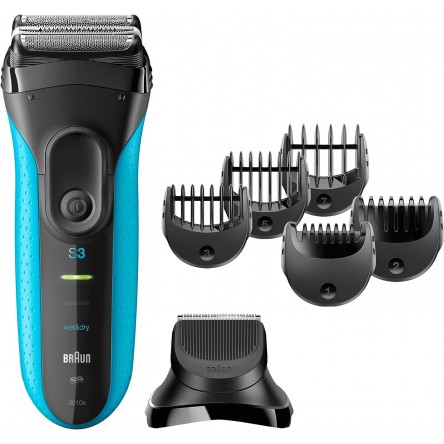 BRAUN SHAVER 3010BT BLK/BLU BOX MN, BCP