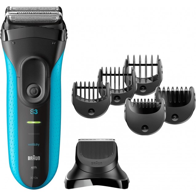 BRAUN SHAVER 3010BT BLK/BLU BOX MN, BCP