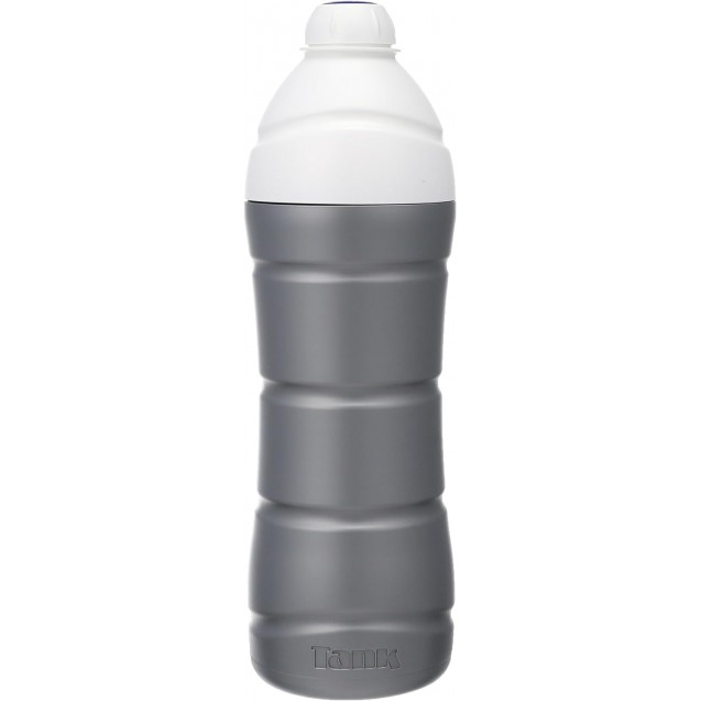 Tank Insulated Plastic Water Bottle 1.25L, Silver, BPA Free