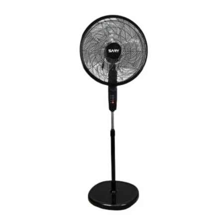 Sary Stand Fan, 18 Inch, 5 Blades, Black 