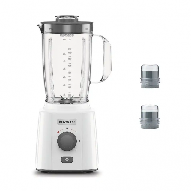 Kenwood Blender with 2 Mills, 650 Watt, White - BLP41.FO