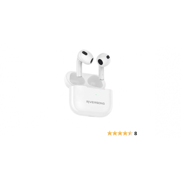 Riversong Airfly L3 EA227 ENC True Wireless Earbuds White