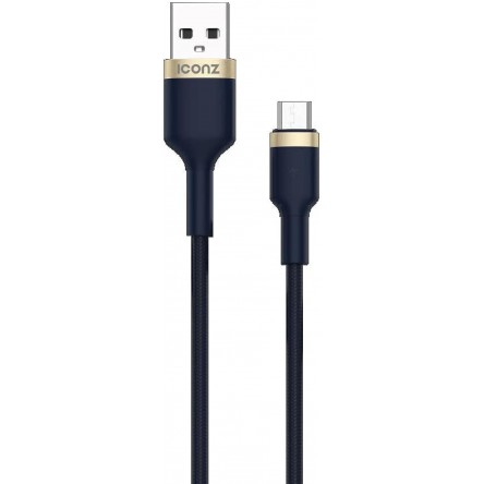 Iconz Braided Micro Cable Navy Gold 1m