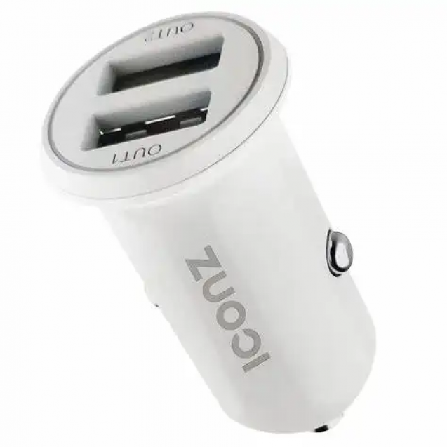 Iconz XCC01W Car Charger, 2 Ports, 3.4 Amp - White