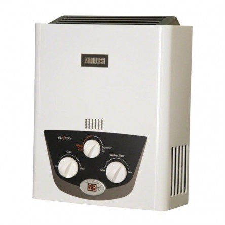 Zanussi Digital Gas Water Heater 6 Liters