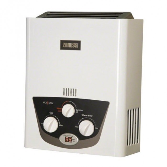 Zanussi Digital Gas Water Heater 6 Liters Zanussi Digital Gas Water Heater 6 Liters