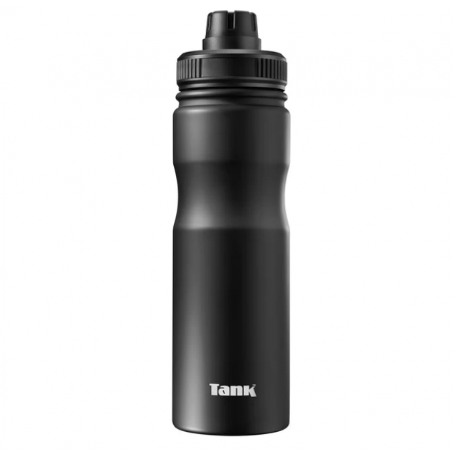 Tank me 650 ml Stainless Steel Bottle Black