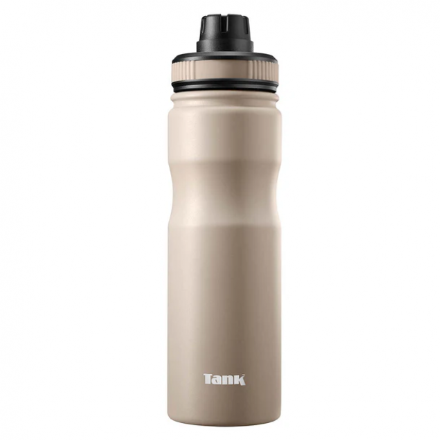 Tank me 650 ml Stainless Steel Bottle Black