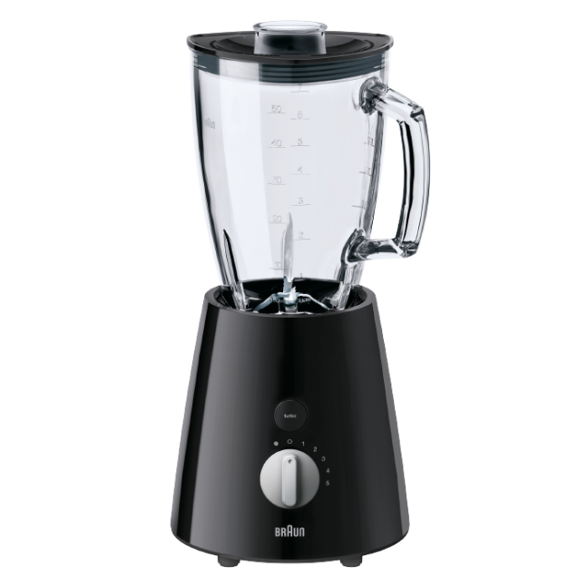 Braun TributeCollection Glass Blender 800 Watt, Black - JB3060