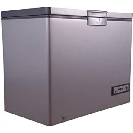 Passap ES341L Stainless Steel Chest Freezer with Front Control Panel, 300 L - Silver