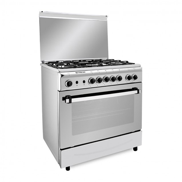 Fresh Italiano gas cooker,  stainless steel 80 cm