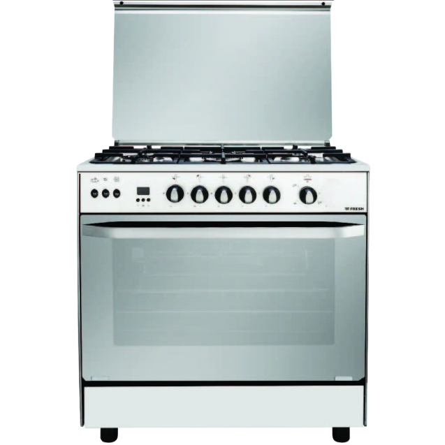 Fresh Hammer Digital Gas Cooker with Air Fryer - 90 x 60 / 5 Stainless Steel Burners