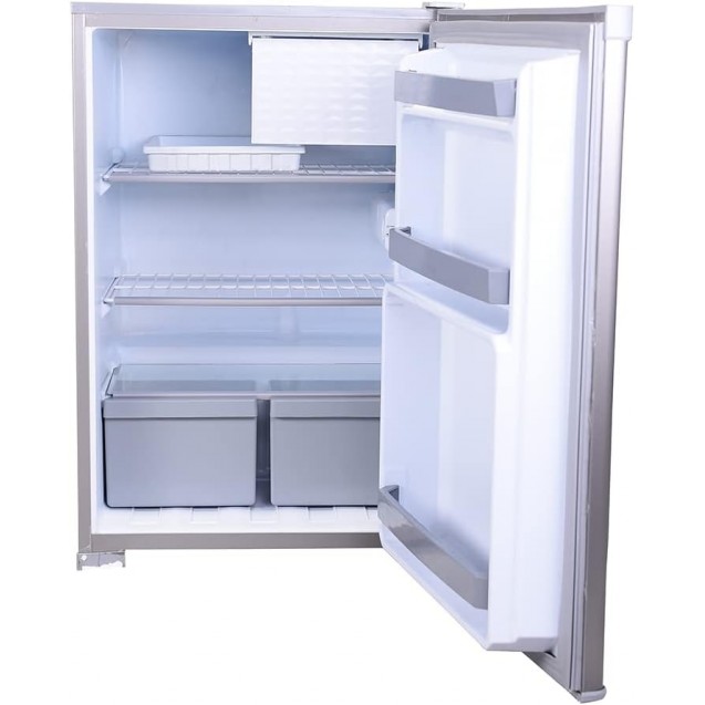 HAMBURG Mini Bar Refrigerator 140 Liters - Silver