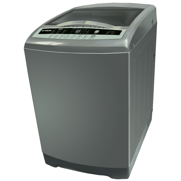 Fresh Washing Machine Top Loading 9 K.g - Silver