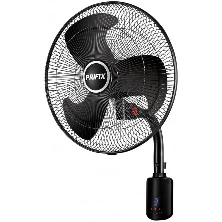 Prefix Shark black Wall fan 18 inch with remote  