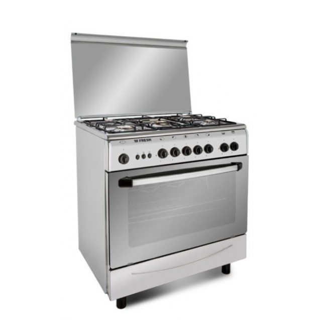 Fresh Forno Gas Cooker 80 Metallic Fan