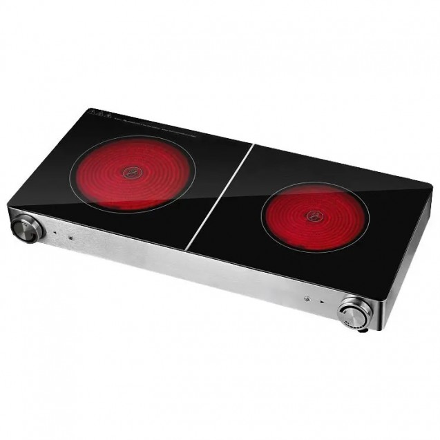 Fresh Hot Plate - Double - Ceramic 2800 WBig 1500 Watt Electric Slab