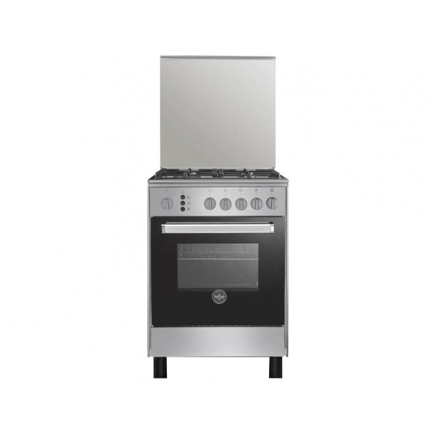 LA GERMANIA Freestanding Cooker 60 x 60, 4 Gas Burners, Stainless x Black 