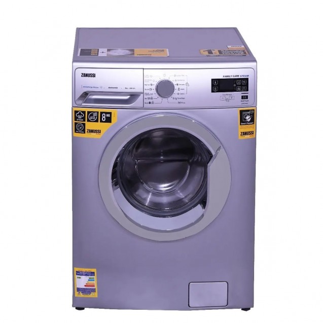 Zanussi Washing Machine Multi Program 8 Kg 1200 RPM, Silver