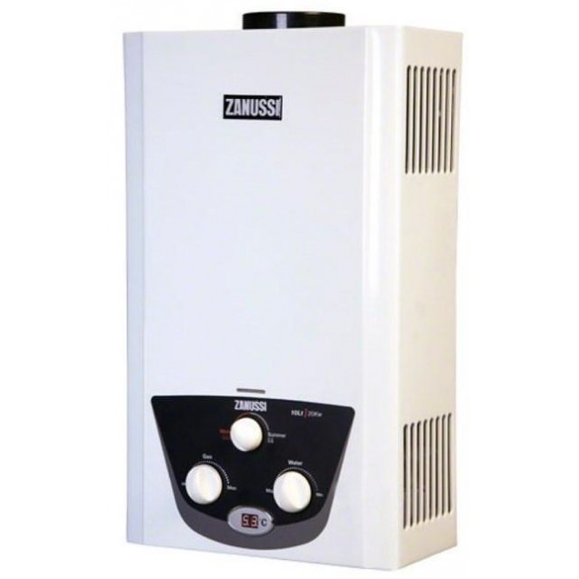 Zanussi Delta Digital Gas Water Heater 6 Liters With Chimney White..GC3