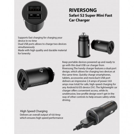 Riversong  Safari S2 Metal Car Charger 