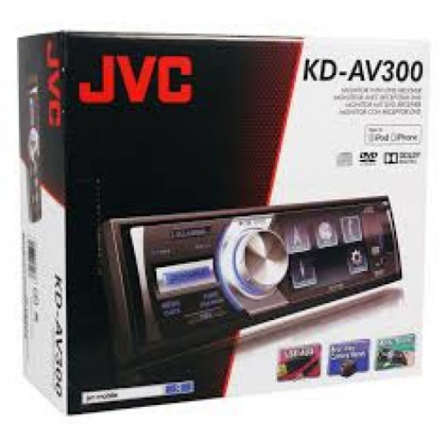 JVC KD-AV300 in-Dash Single Din Car DVD/CD Receiver 