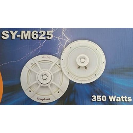 Symphony SY-M625 Car Speaker, 350 Watt - White 