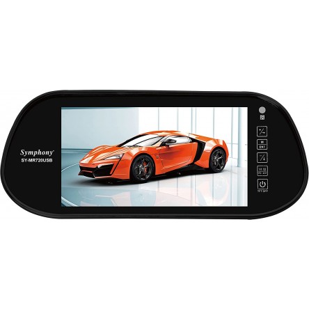 Symphony SY-MR720USB Car Monitor, 7 Inch -Black 