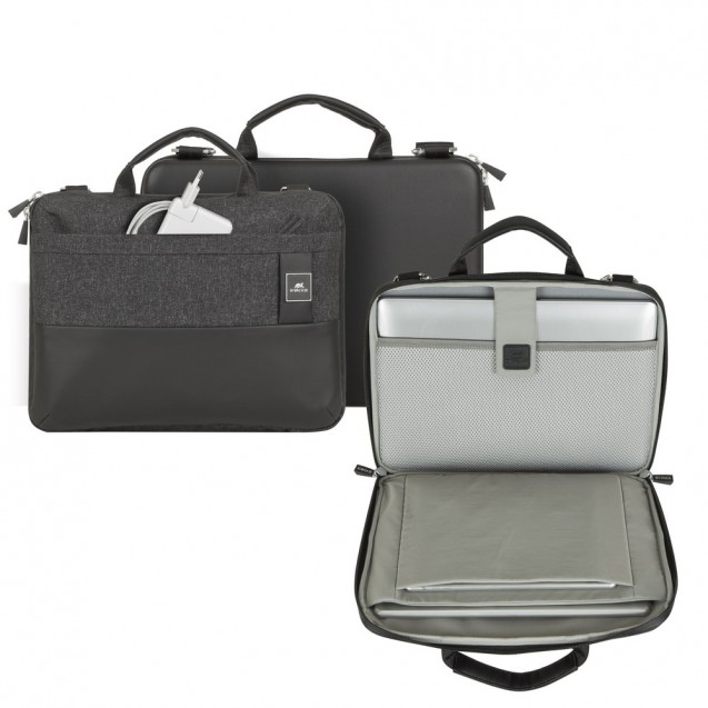 RIVACASE black mélange MacBook Pro and Ultrabook case 13.3"