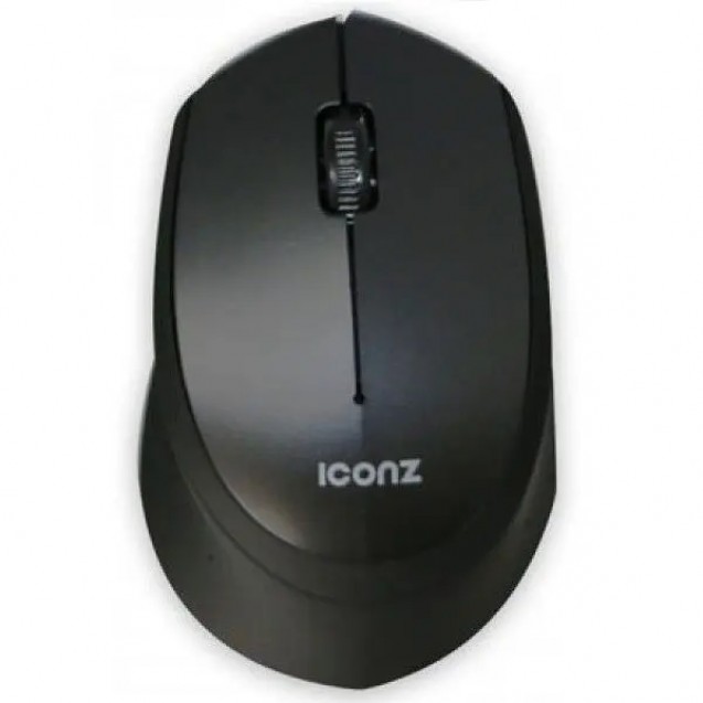 ICONZ Wireless Silent Click Mouse, Black 