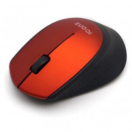 ICONZ Wireless Silent Click Mouse, Red 