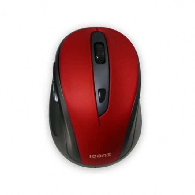 ICONZ Wireless 6 Buttons Mouse, Red ICONZ Wireless 6 Buttons Mouse, Red