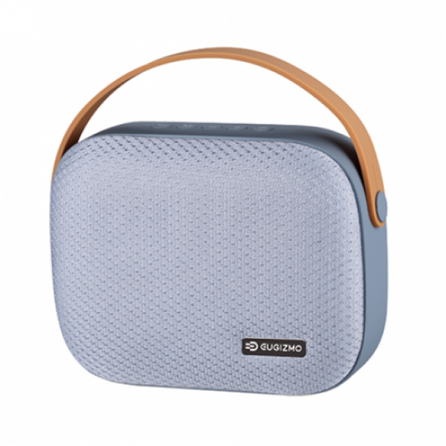 eugizmo Fabi GREY: Fabric Clad Portable Wireless Stereo Speaker