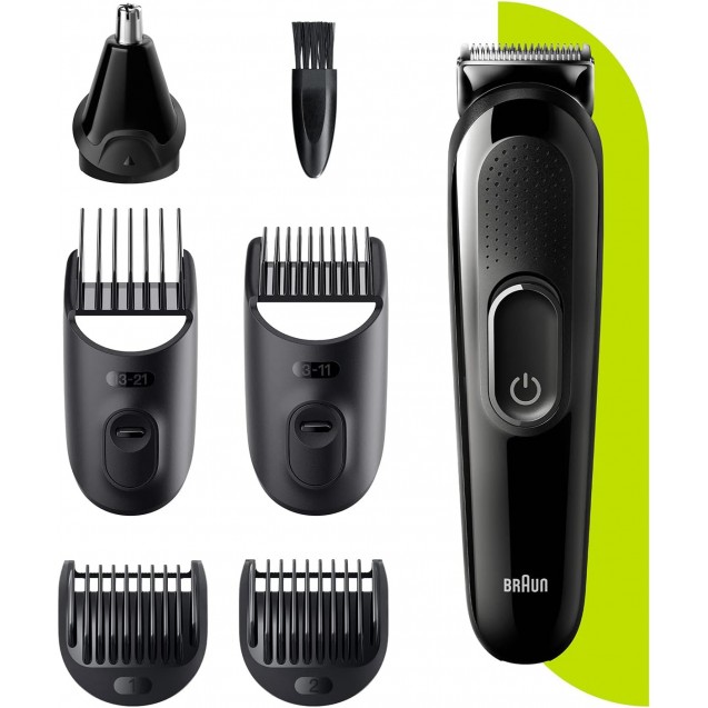 Braun All-in-one Trimmer 3 MGK3320, 6-in-1 Trimmer, 5 attachments