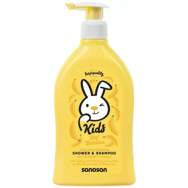 Sanosan shampoo and bath banana 400ml
