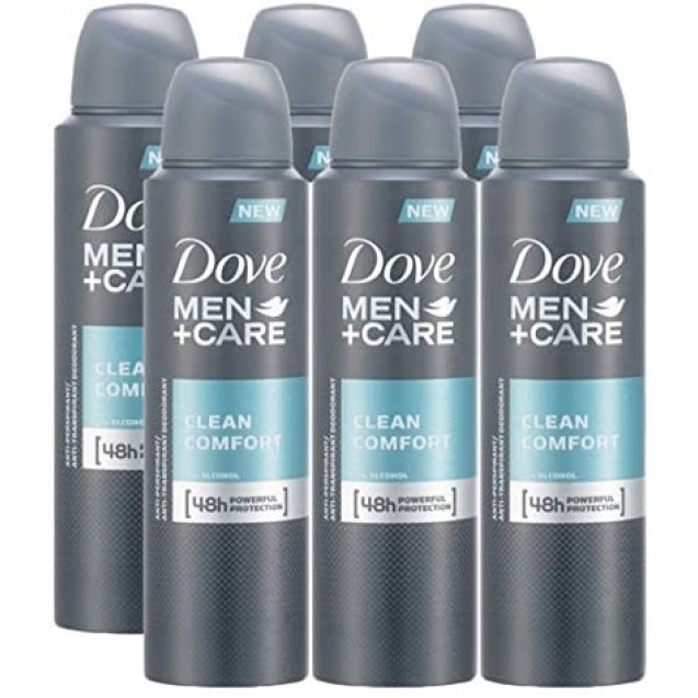 Dove men spray clean comfort 250 ml