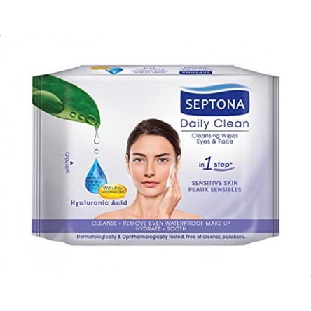 Septona hyaluronic makeup wipes