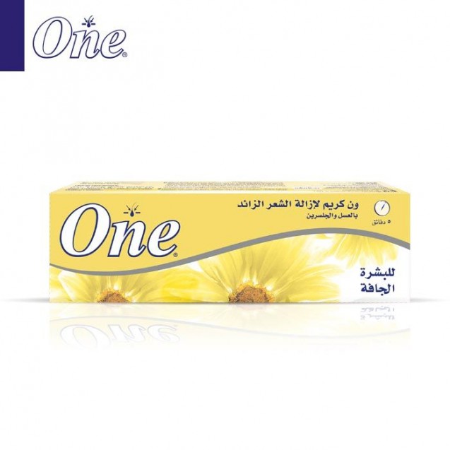 Eva One Hair Removal Cream Enriched With Honey & Gylcerin For Dry Skin 140 GM