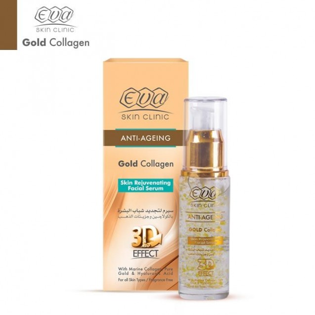 Eva Skin Clinic Gold Collagen Skin Rejuvenating Facial Serum - 24K 30ml