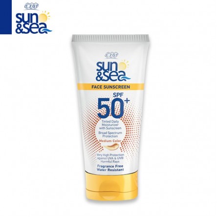 Eva Sun & Sea Face moisturizing Sunscreen SPF +50 Tinted 40 ml