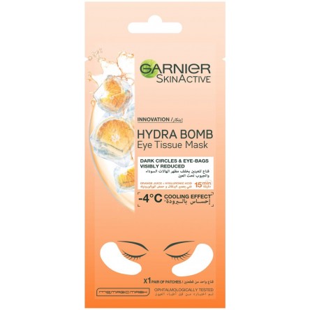 Garnier Anti-dark circles Orange Juice Hydrating Eye Tissue Mask