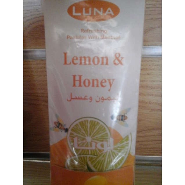 Luna Pastilla Cereal Honey and Lemon, 115 Pieces Box