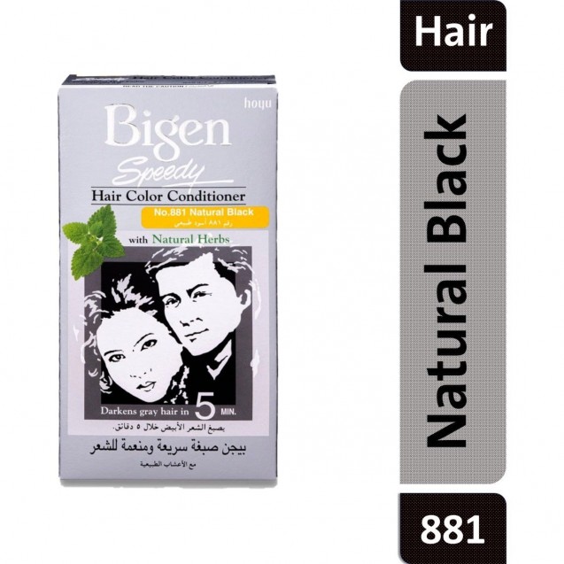 Bigen Speedy Hair Dye No. 881 Natural Black