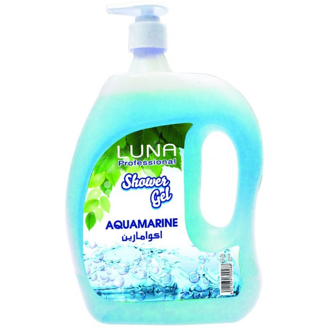 Luna Shower Gel Aqua Maringe, 2 Liter
