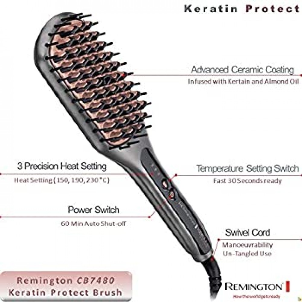 Remington keratin hair brush sale
