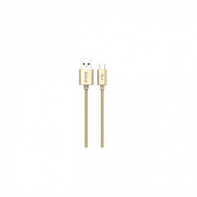 ICONZ  Braided Aluminum Micro USB Cable GOLD